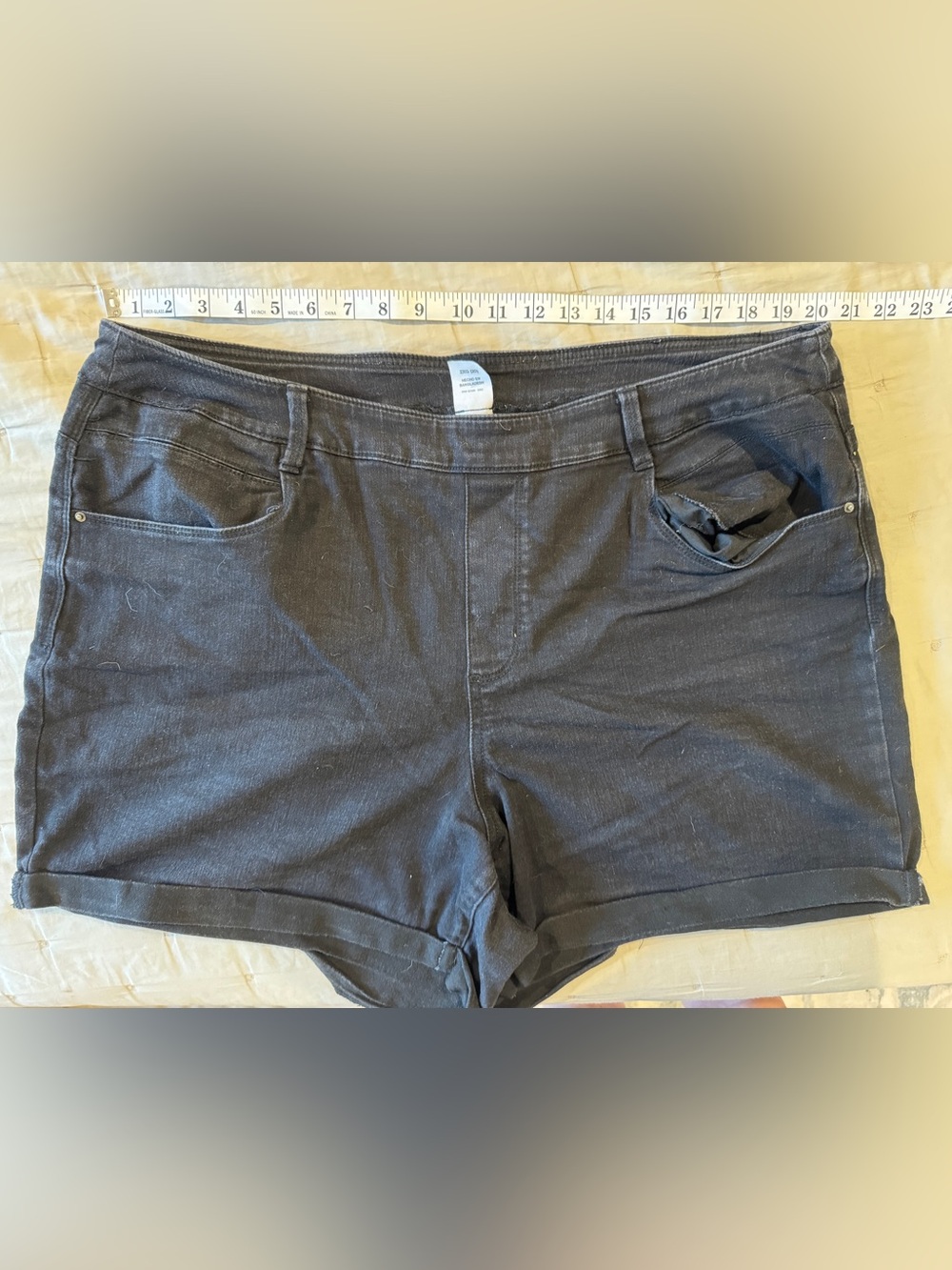 Time and Tru Black High Waisted Shorts
